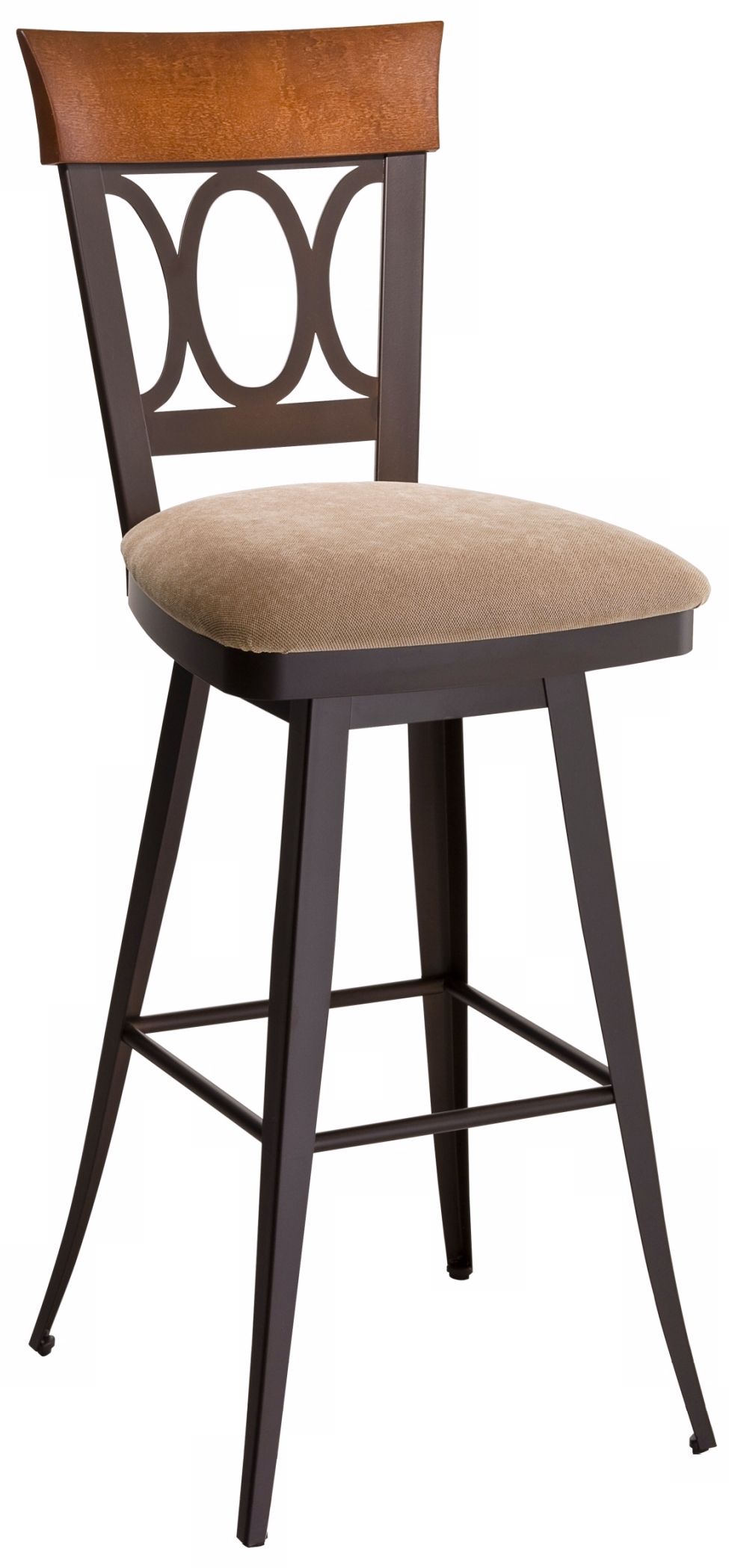 Amisco Cindy Scotch 26" High Swivel Counter Stool