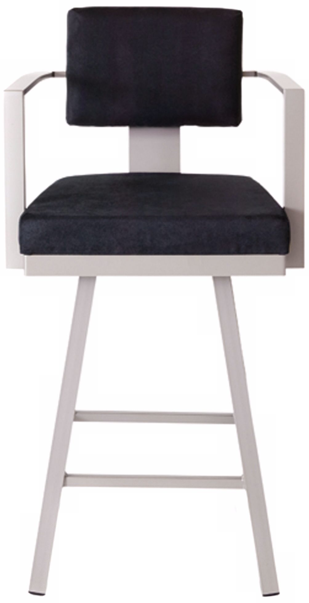 Amisco Akers Onyx 26" High Swivel Counter Stool