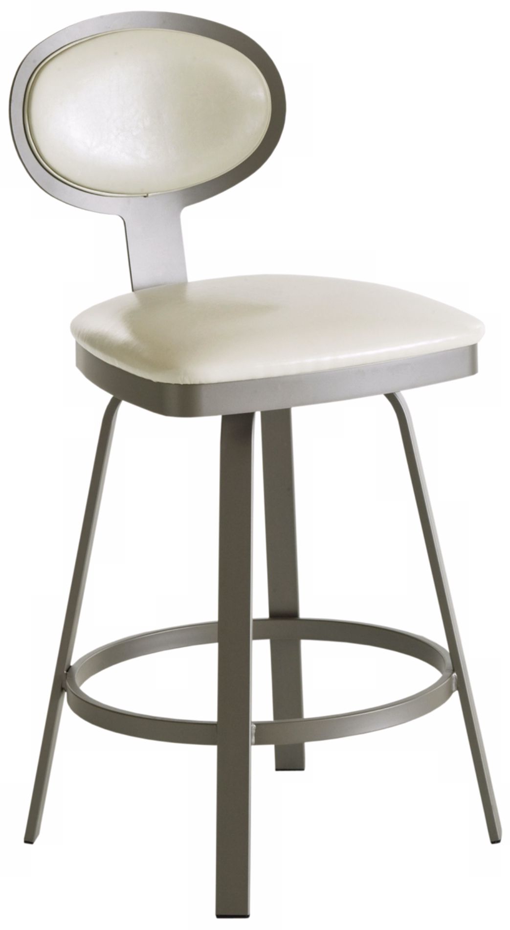 Amisco Maxim Eggshell 26" High Swivel Counter Stool