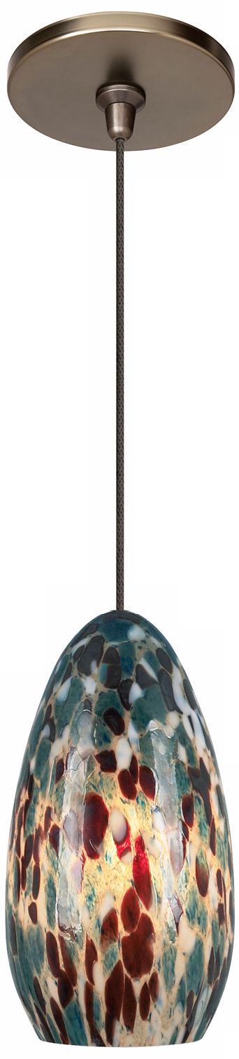 Banja Aquamarine with Bronze Fusion Jack Mini Pendant