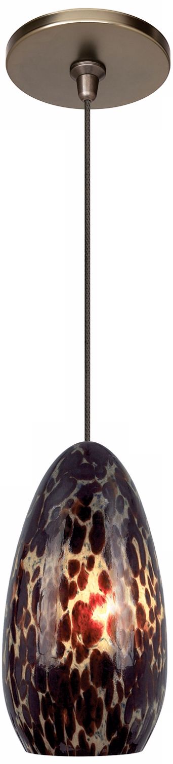Banja Dark Amber with Bronze Fusion Jack Mini Pendant