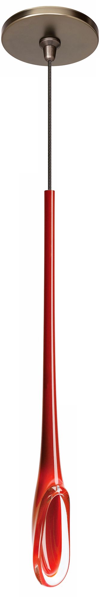 Mini Lily Red with Bronze Fusion Jack Mini Pendant