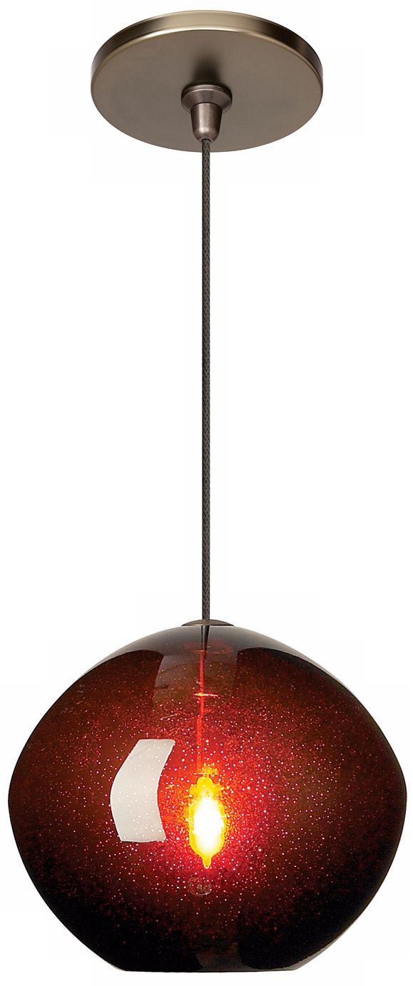 Mini Isla Brown 7" Wide Bronze Mini Pendant
