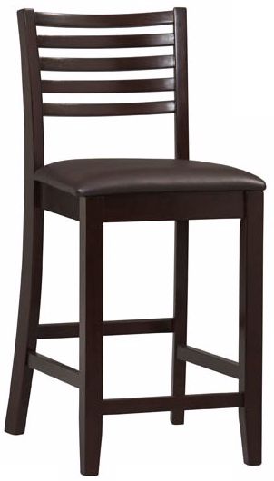 Linon Triena Collection Ladder 24" High Counter Bar Stool