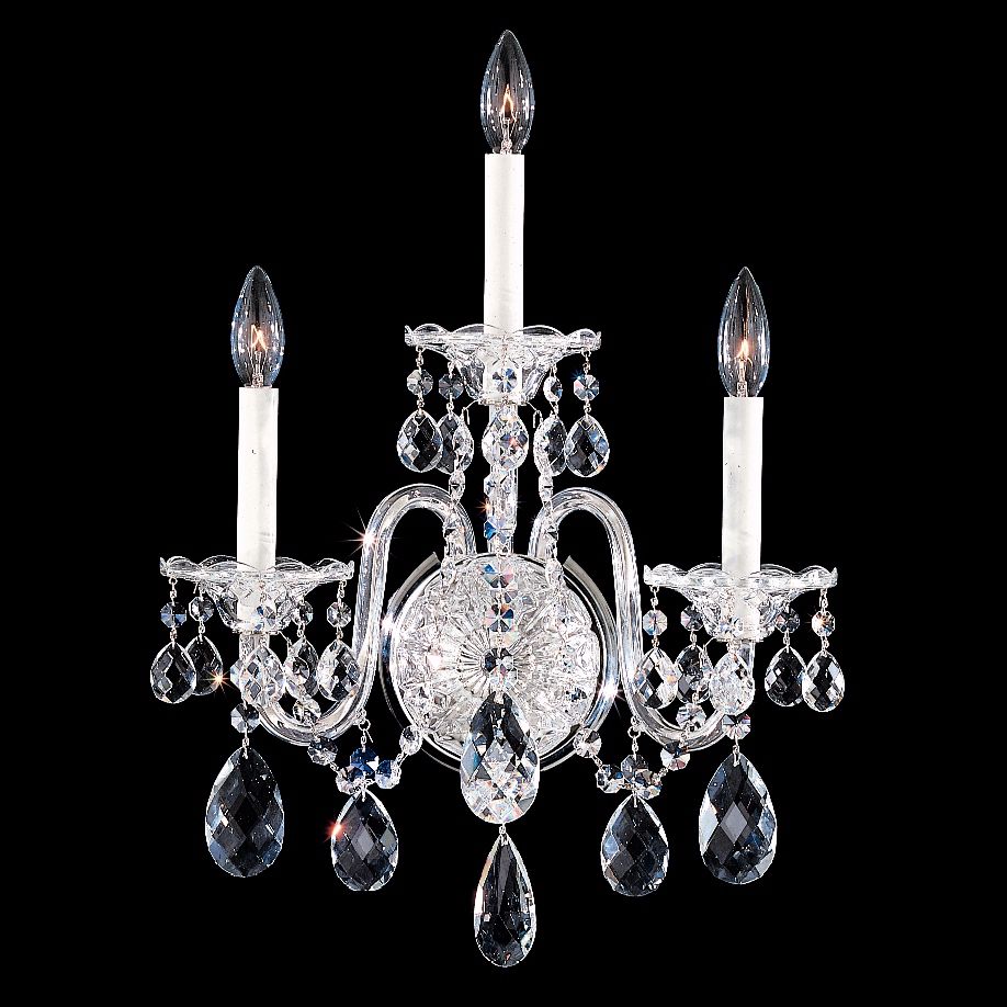 Schonbek Sterling Collection 3-Light Crystal Wall Sconce