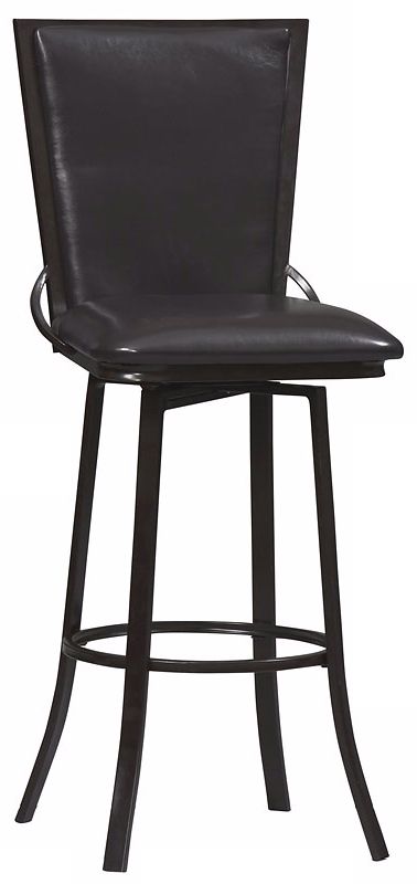 Linon Vinyl Back 24" High Swivel Counter Bar Stool (M9549)