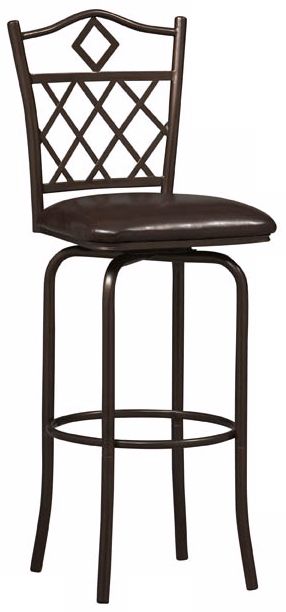 Linon Diamonds 24" High Swivel Counter Bar Stool