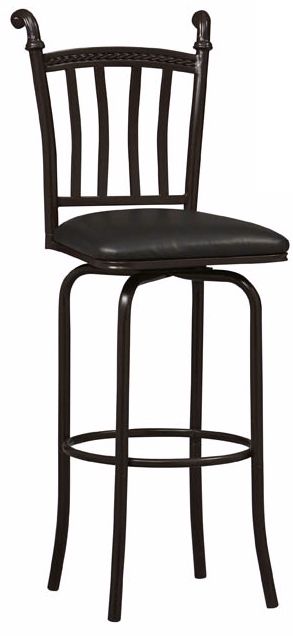 Linon Mission Horn 24" High Swivel Counter Bar Stool