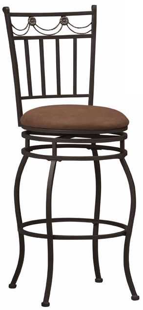 Linon Swag 24" High Swivel Counter Bar Stool