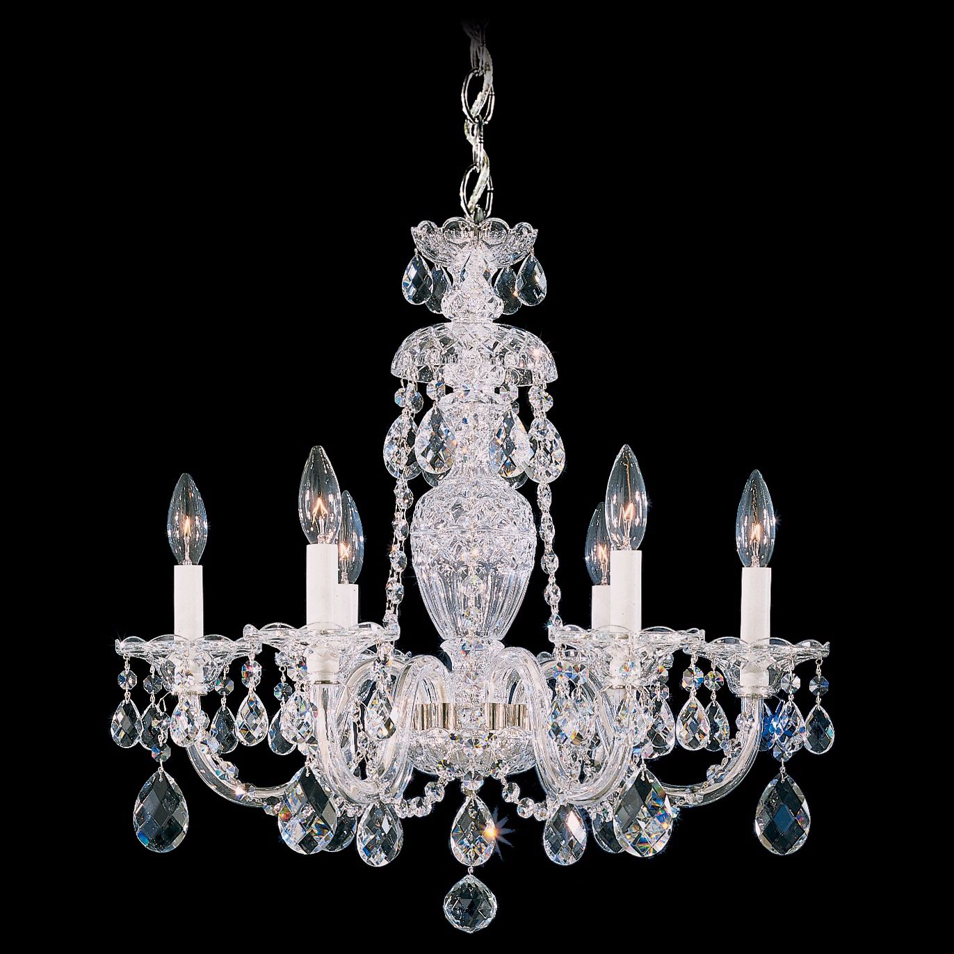 Schonbek Sterling Collection 21" Wide Crystal Chandelier