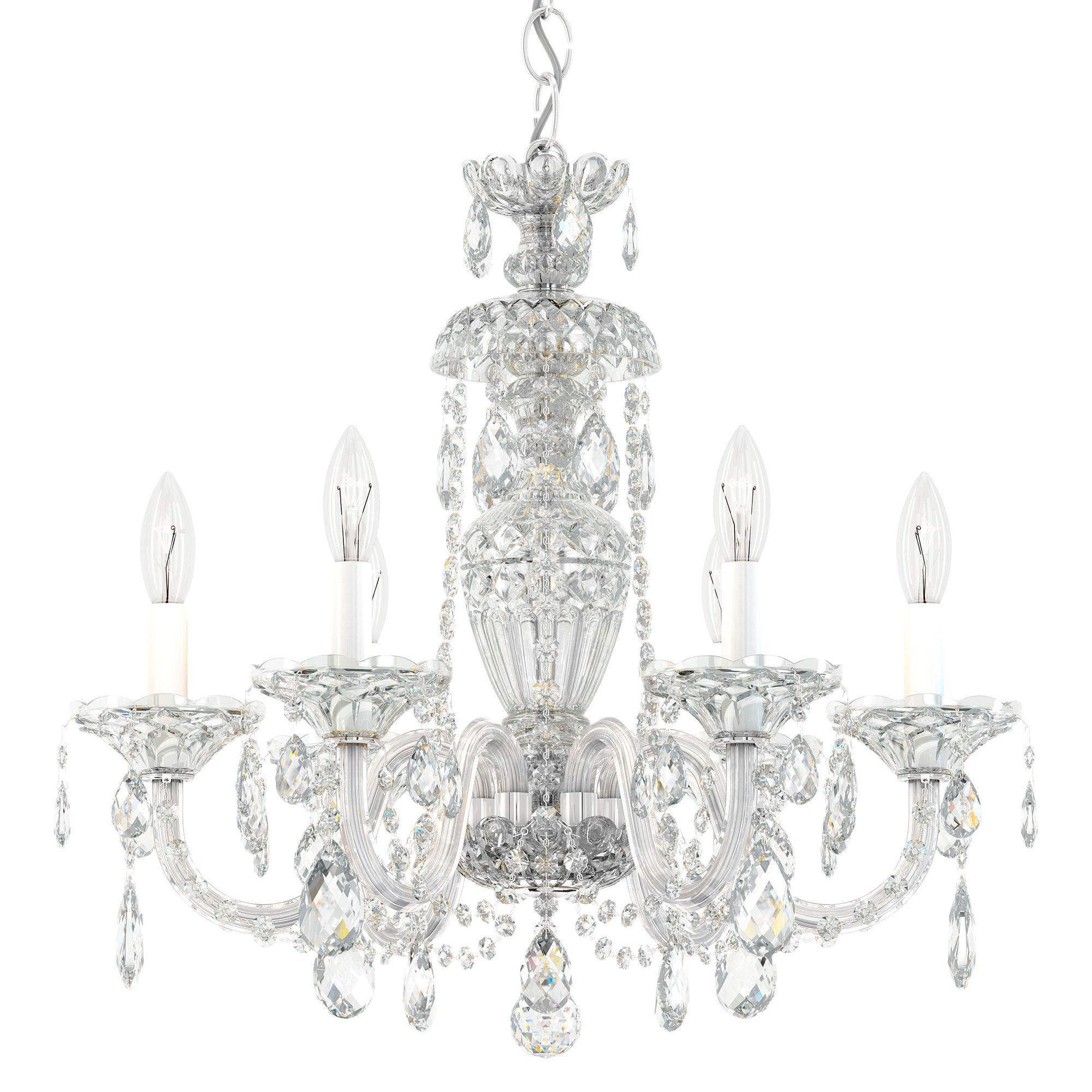 Schonbek Sterling Collection 21" Wide Crystal Chandelier