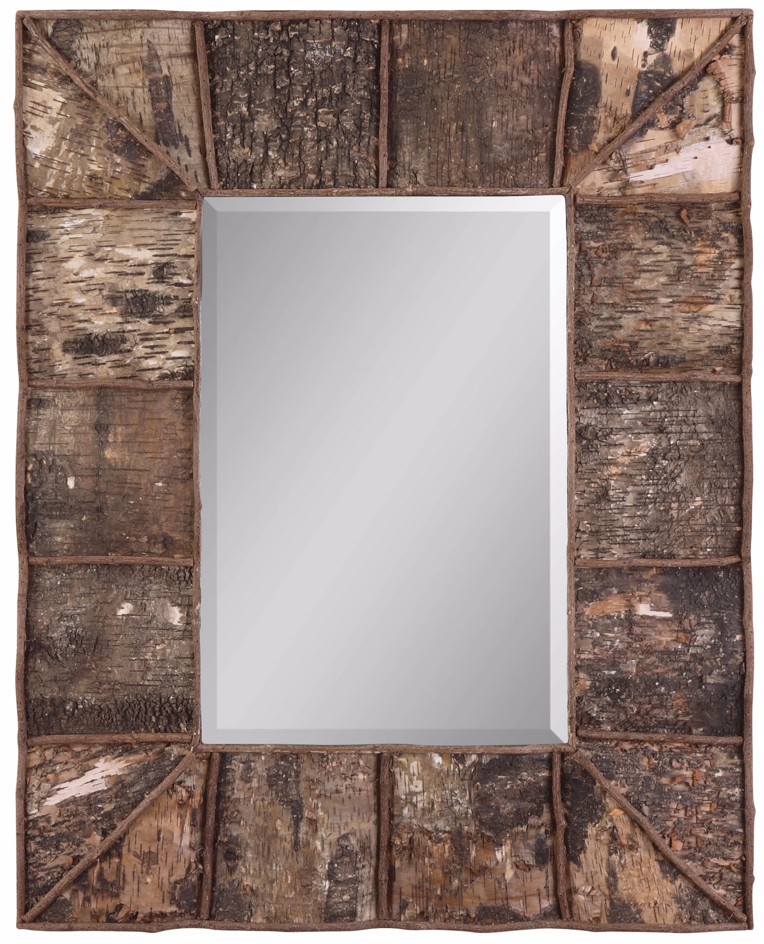 Birch Bark 38 1/4" High Wall Mirror