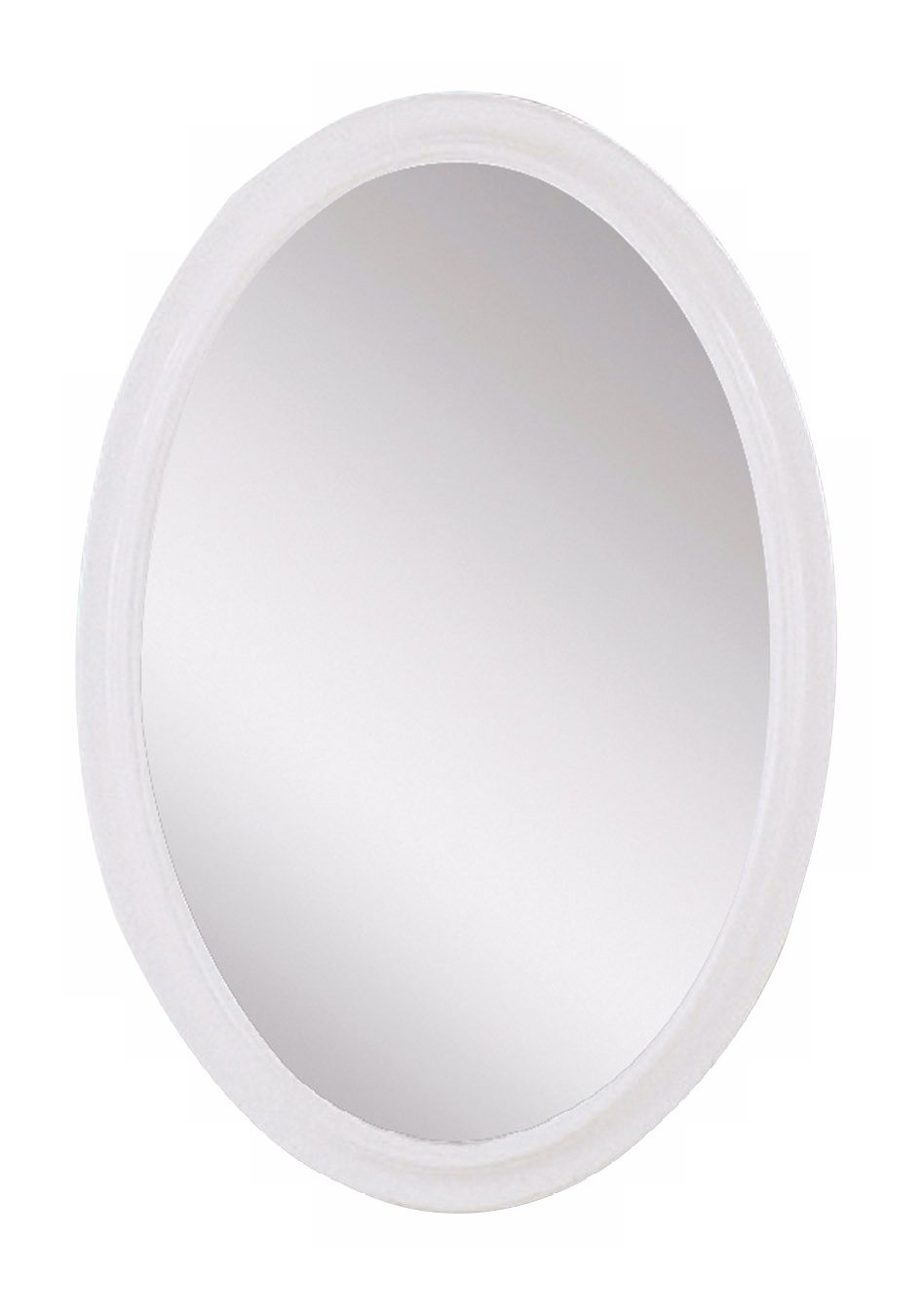 White Petite Manhattan 31 1/4" High Wall Mirror