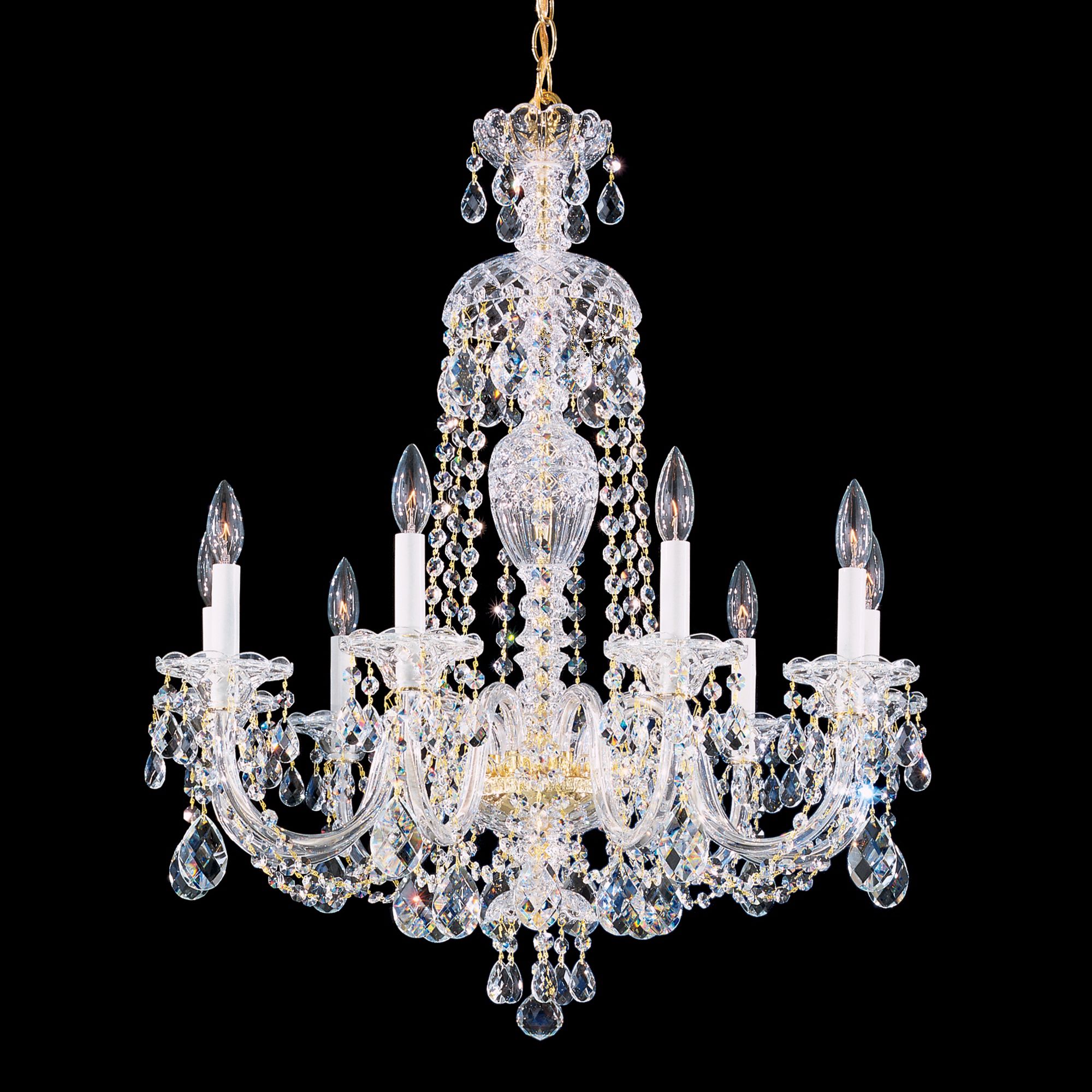 Schonbek Sterling Collection 27" Wide Crystal Chandelier