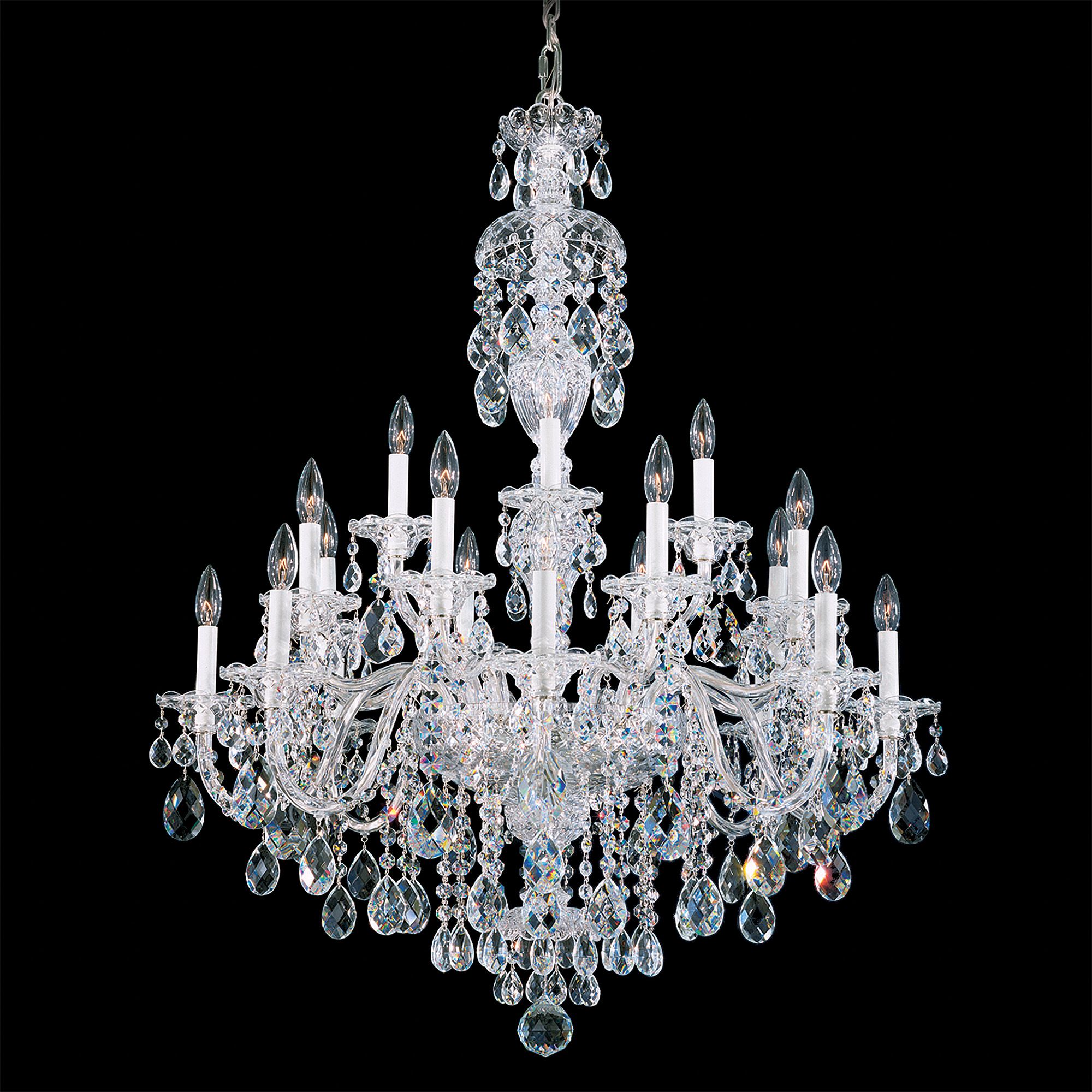 Schonbek Sterling Collection 34" Wide Crystal Chandelier