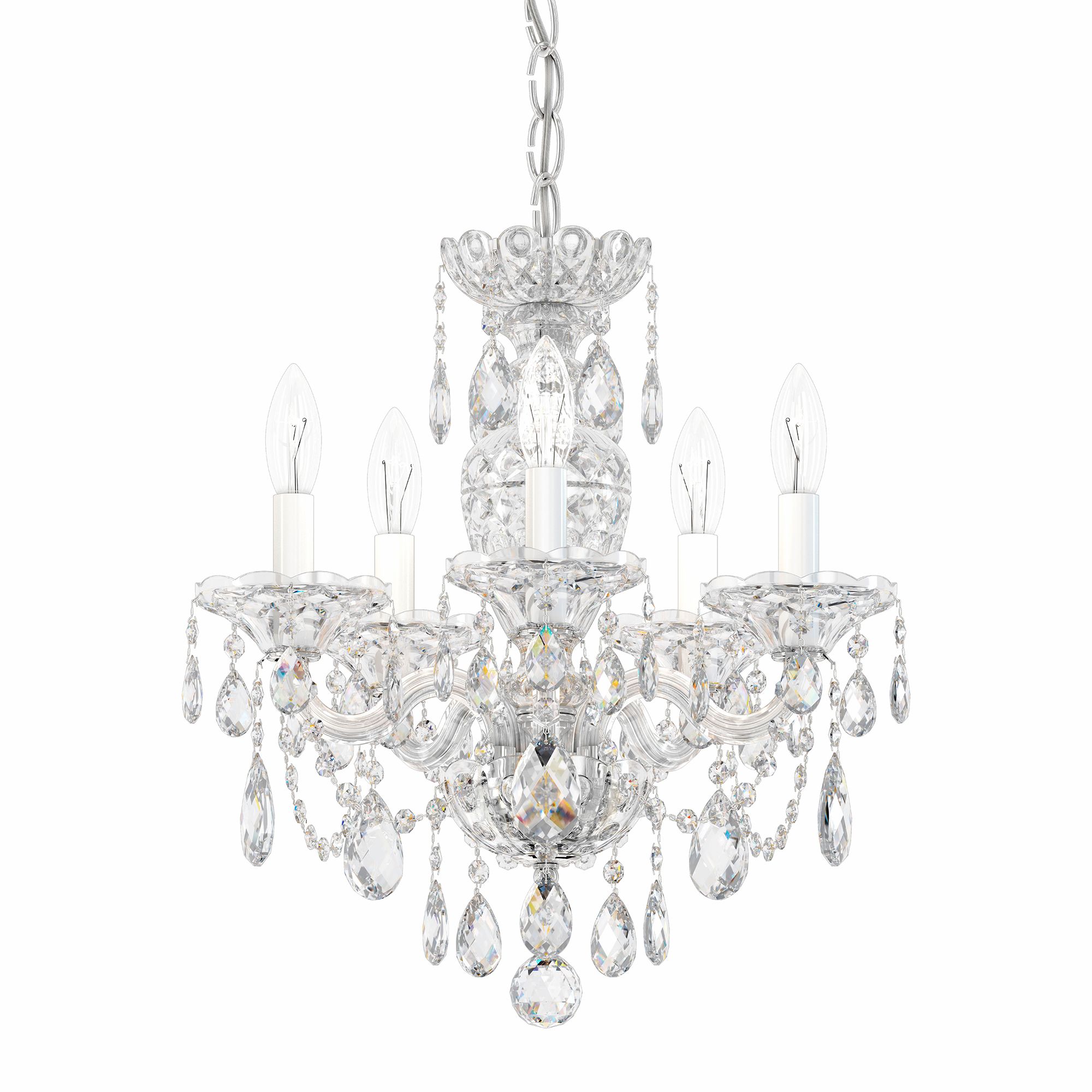 Schonbek Sterling Collection 16" Wide Crystal Chandelier