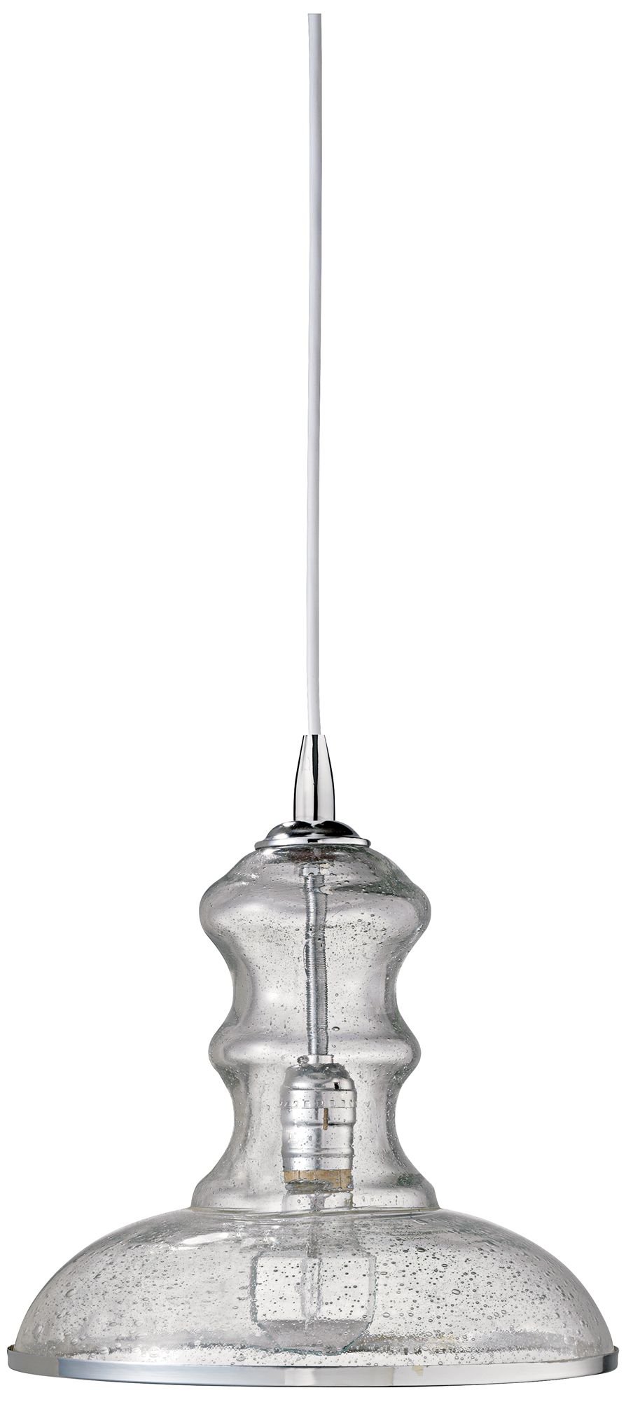Jamie Young St Croix Clear Glass 9 3/4" Wide Pendant  Light