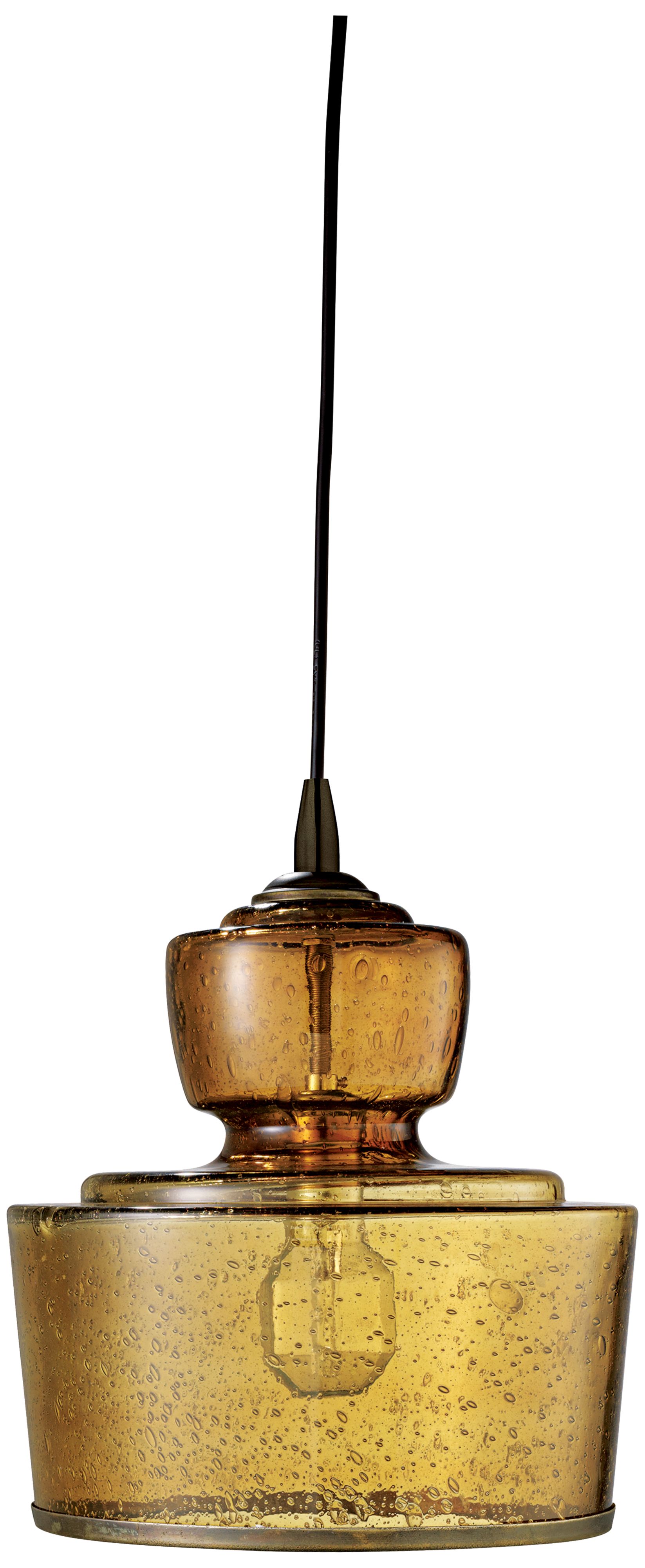Jamie Young Lafitte Amber Glass 10" Wide Pendant Chandelier