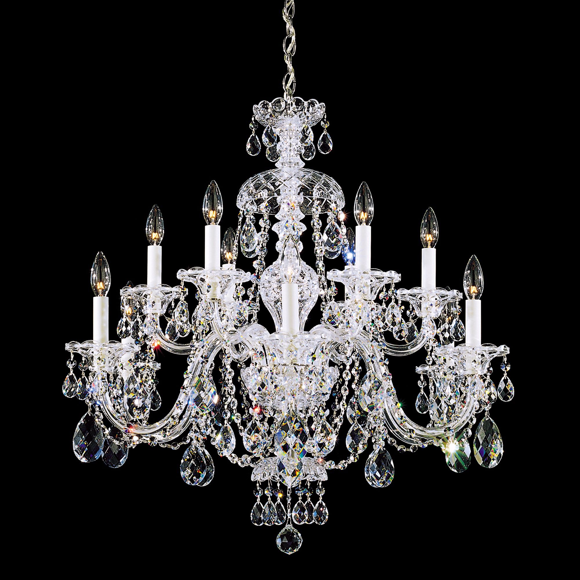 Schonbek Sterling Collection 12-Light Crystal Chandelier
