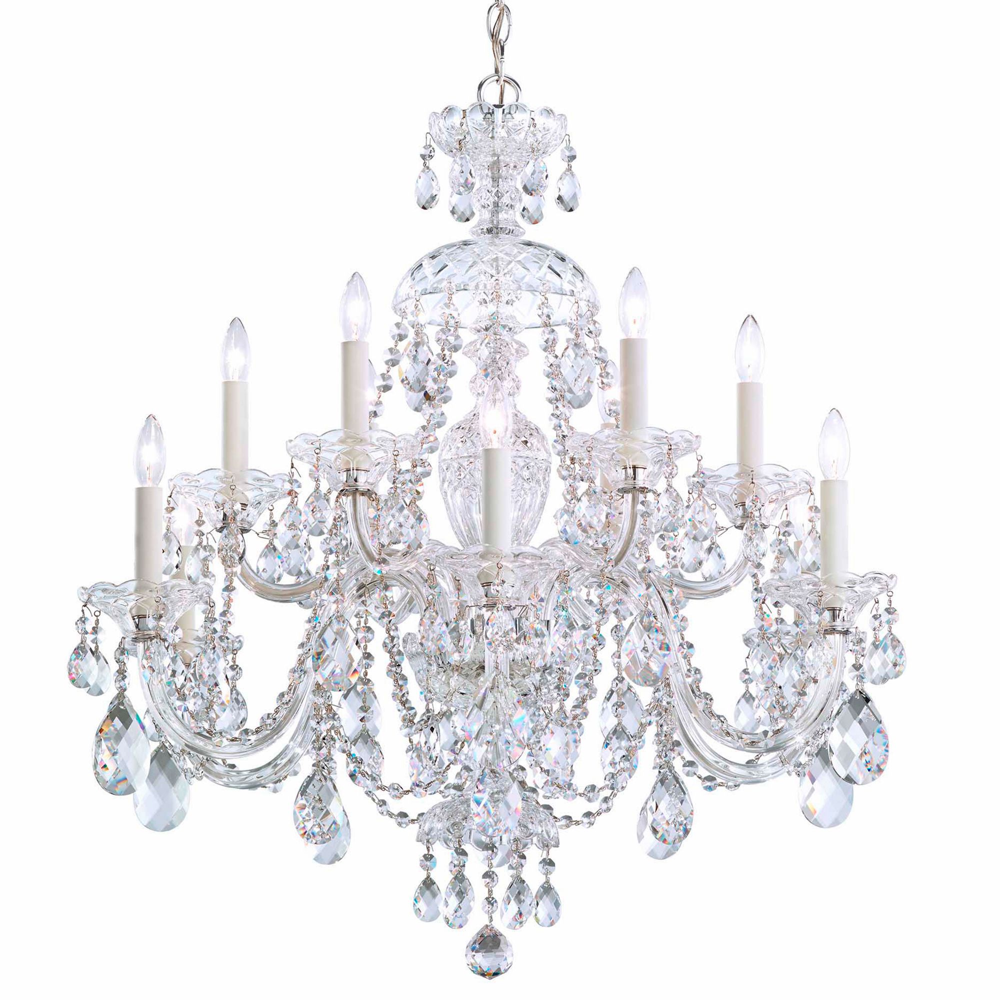 Schonbek Sterling Collection 12-Light Crystal Chandelier
