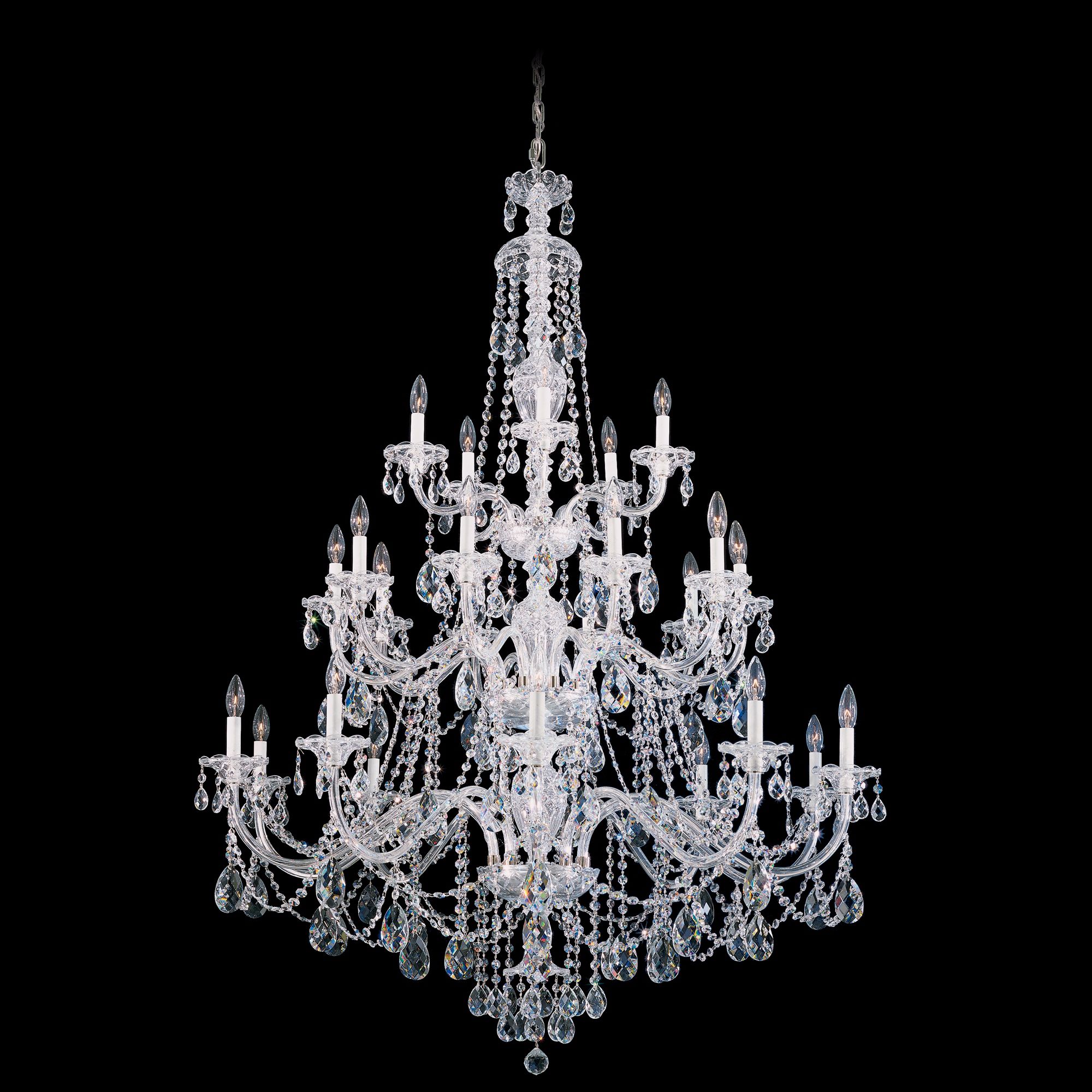 Schonbek Sterling Collection 45" Wide Crystal Chandelier