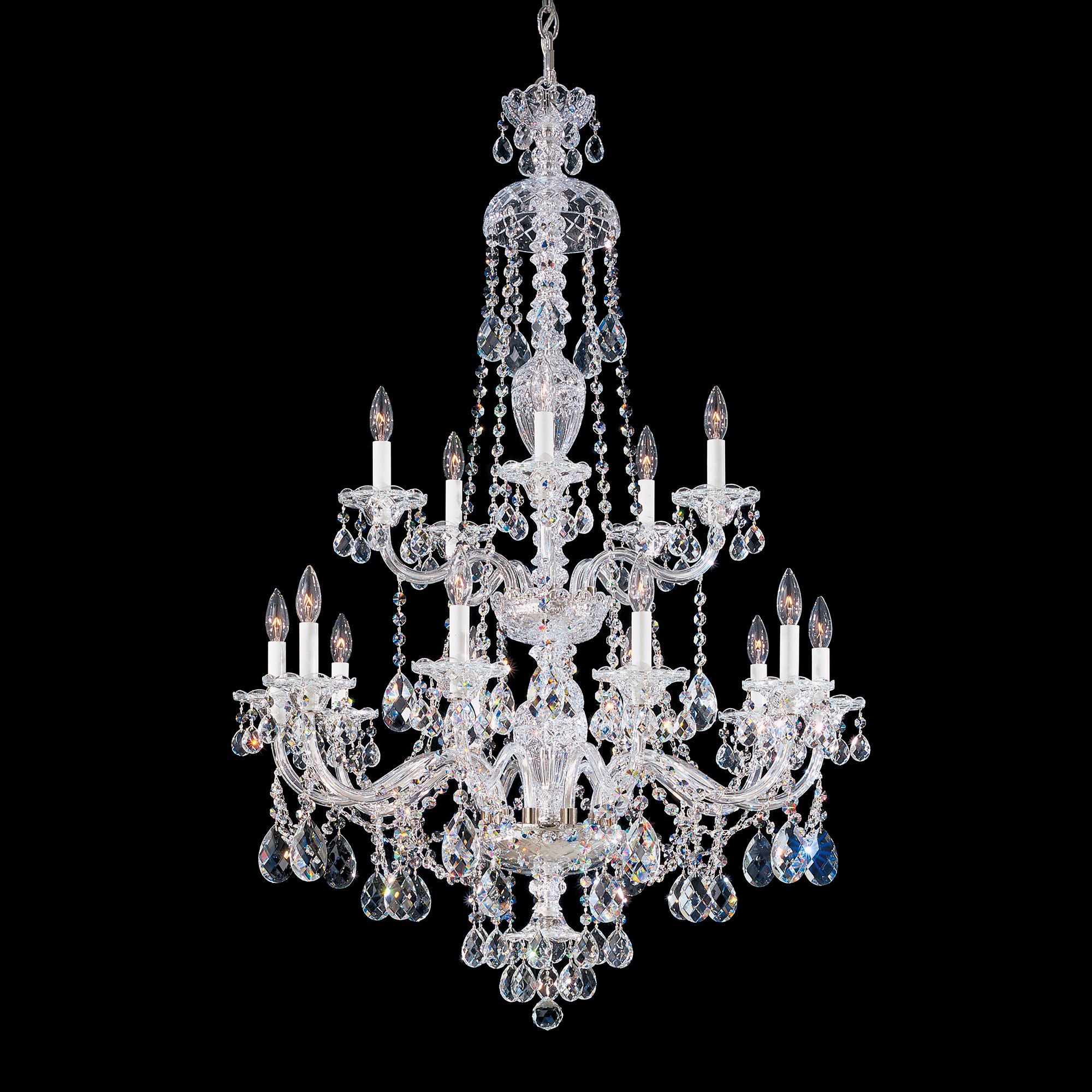 Schonbek Sterling Collection 32" Wide Crystal Chandelier