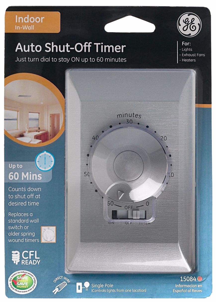 Stainless Steel 60 Minute Timer Wall Switch