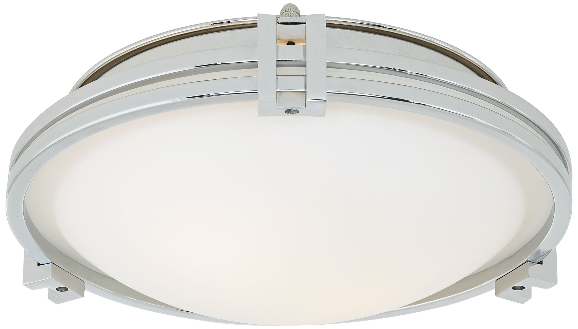 Possini Chrome 12 3/4" Flush Mount Ceiling Light