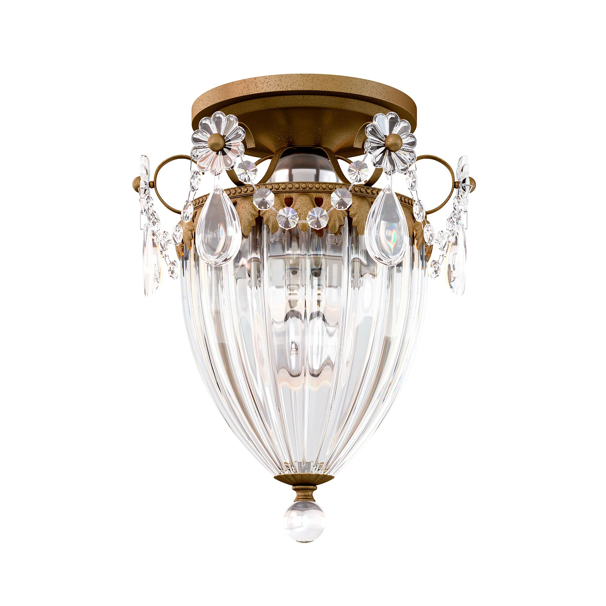 Schonbek Bagatelle Collection 8" Wide Crystal Ceiling Light