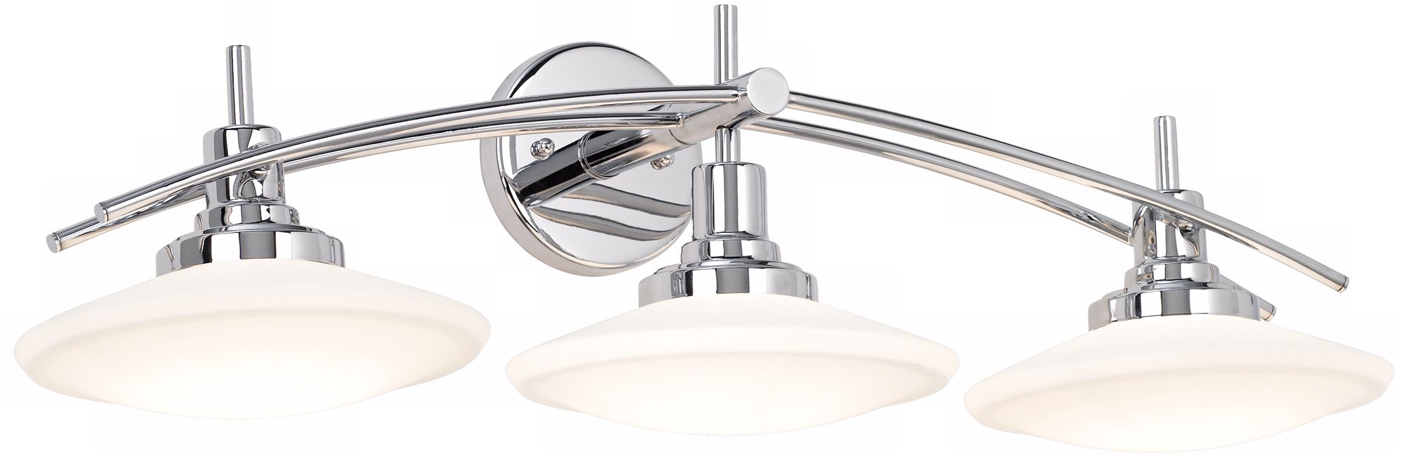 Elements Chrome 30" Wide Bathroom Wall Light