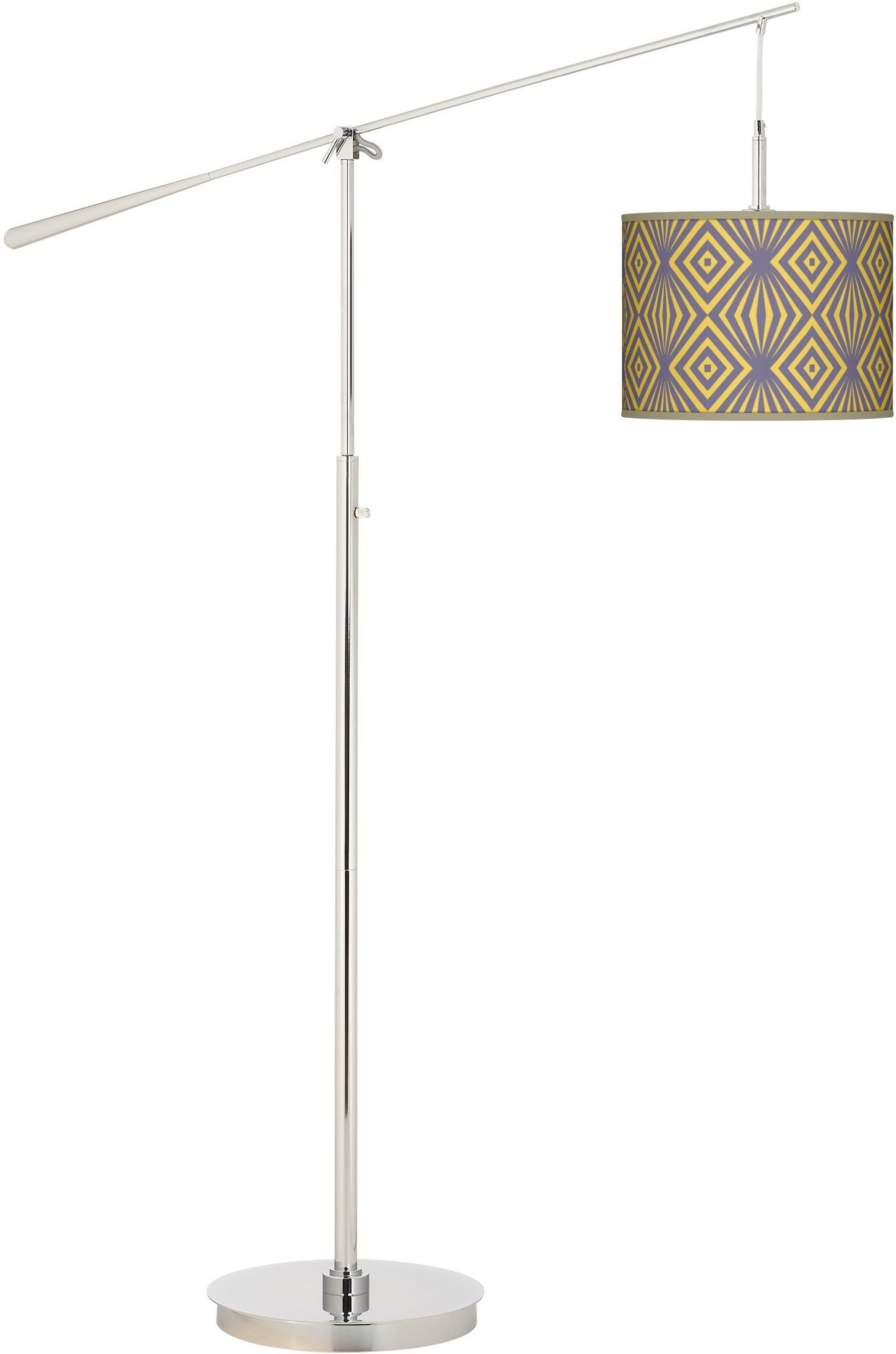 Deco Revival Giclee Boom Arm Floor Lamp