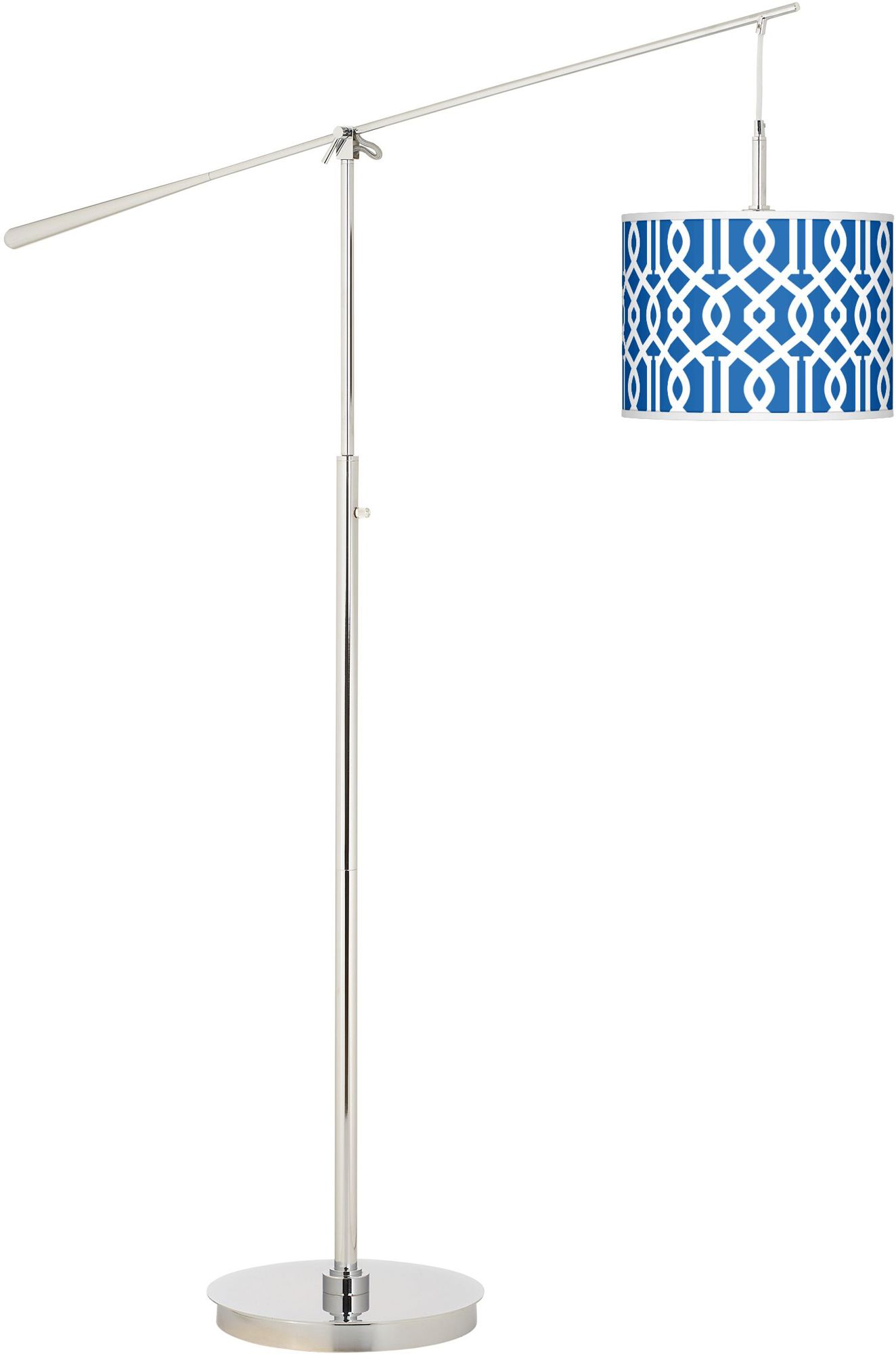 Chain Reaction Giclee Boom Arm Floor Lamp