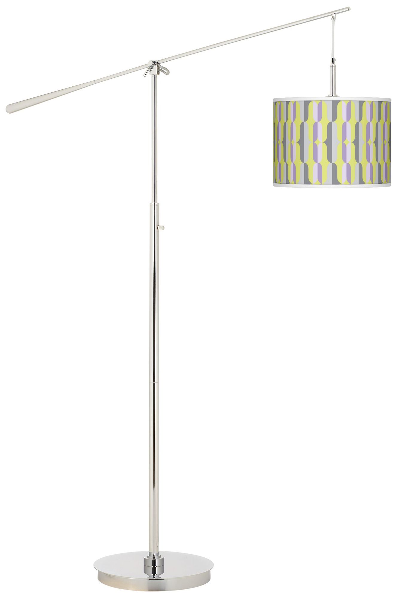 Side By Side Giclee Boom Arm Floor Lamp