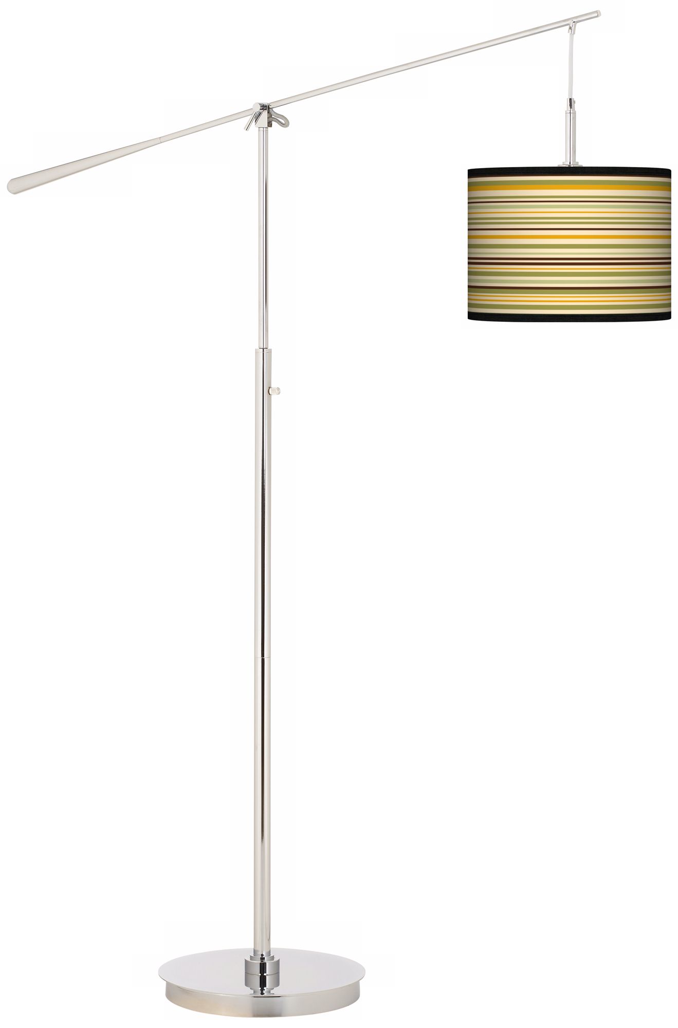Stacy Garcia Avocado Stripe Giclee Boom Arm Floor Lamp