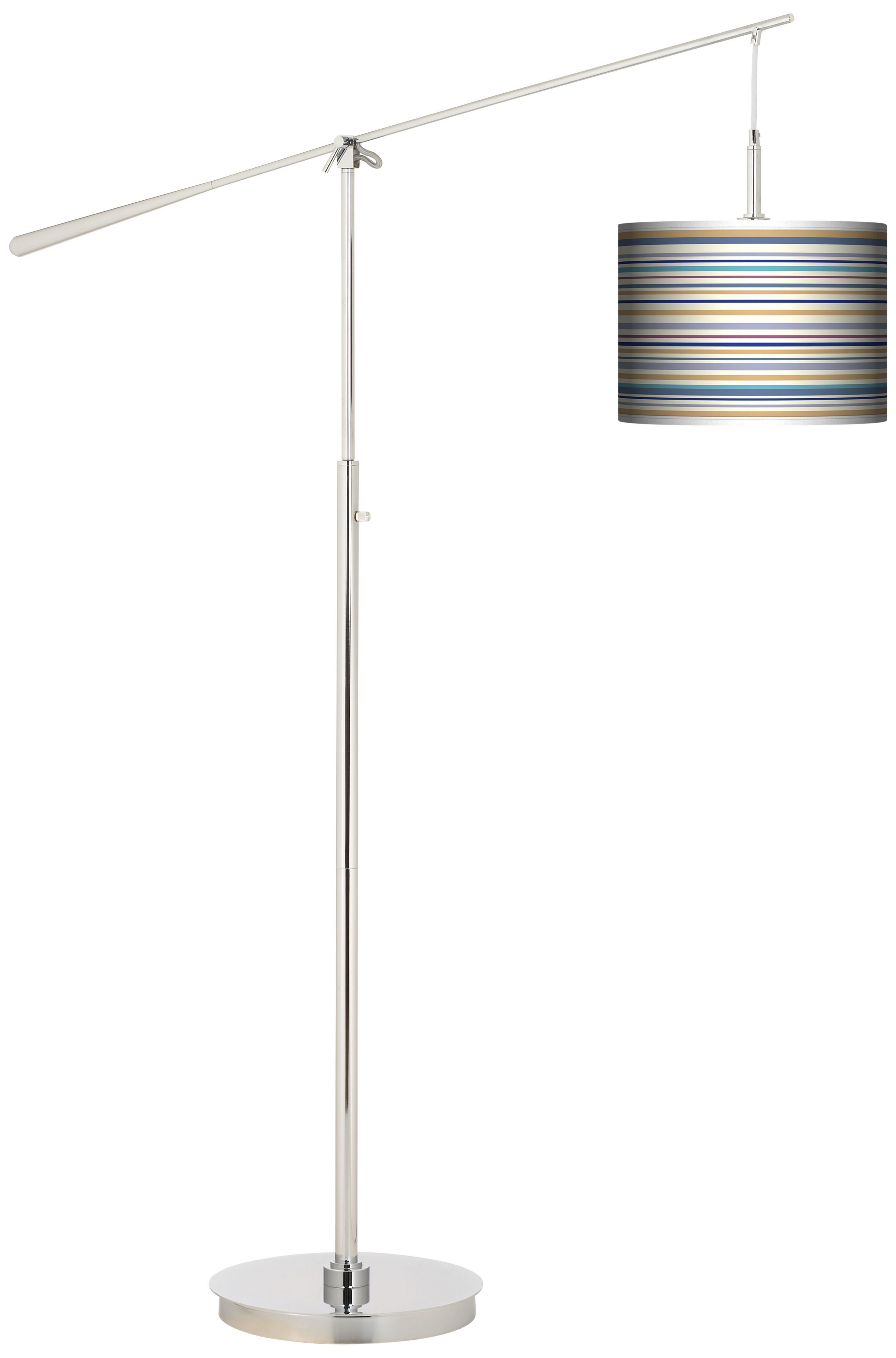 Stacy Garcia Landscape Stripe Giclee Boom Arm Floor Lamp