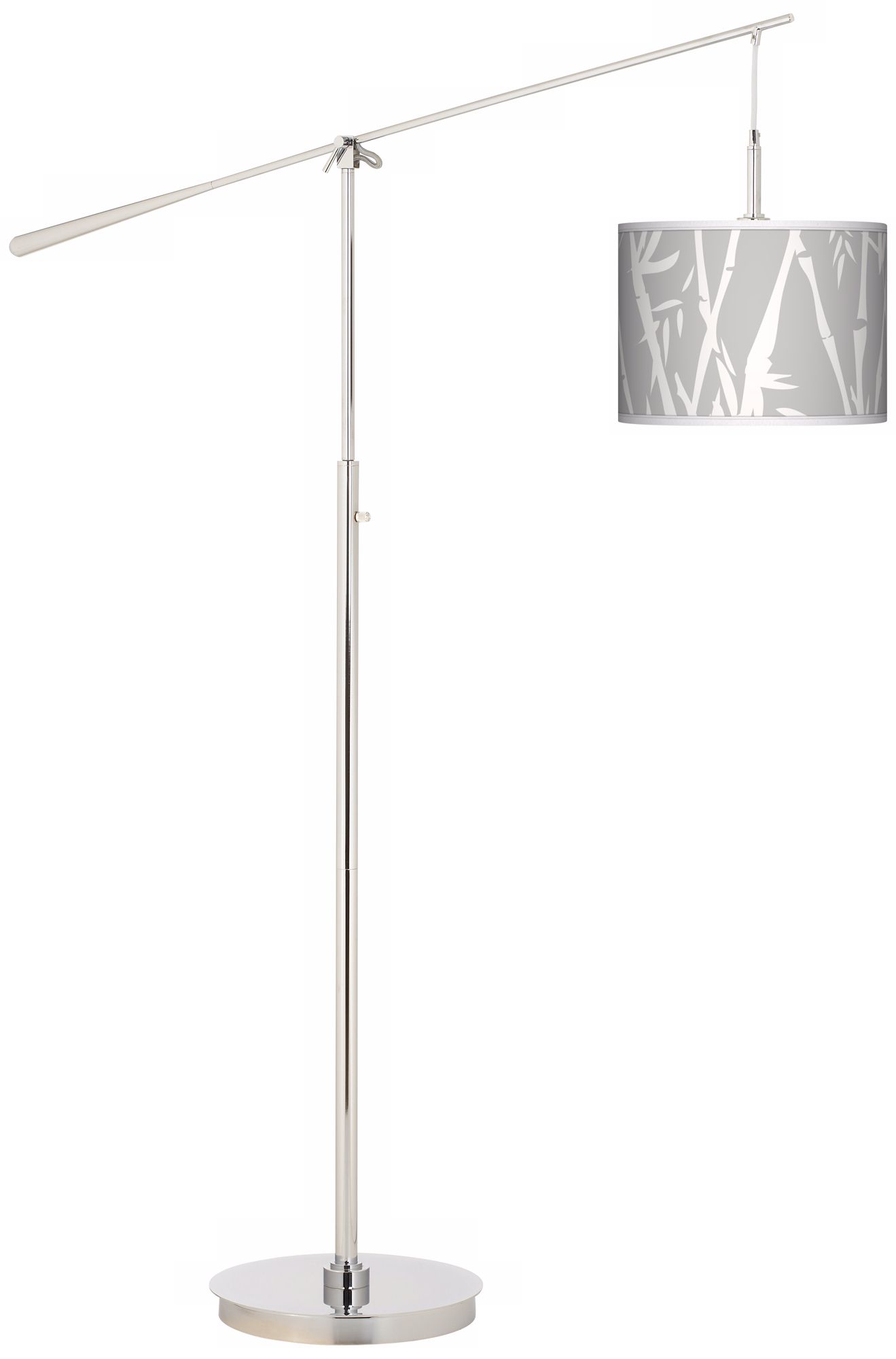 Cloud Bamboo Giclee Boom Arm Floor Lamp
