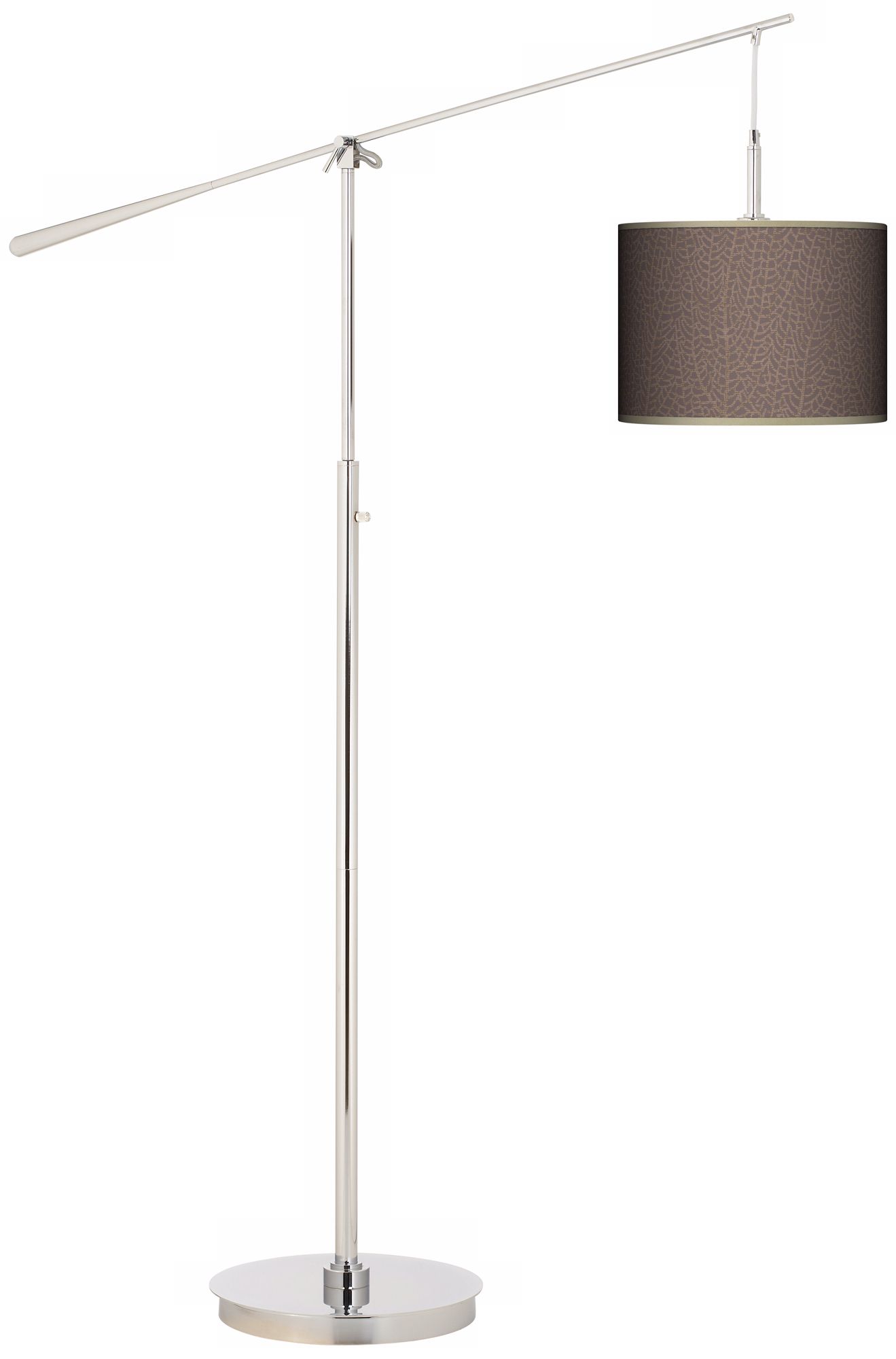 Stacy Garcia Seafan Taupe Giclee Boom Arm Floor Lamp