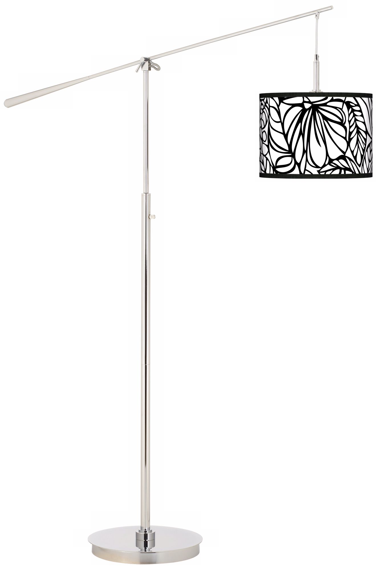 Jungle Moon Giclee Boom Arm Floor Lamp