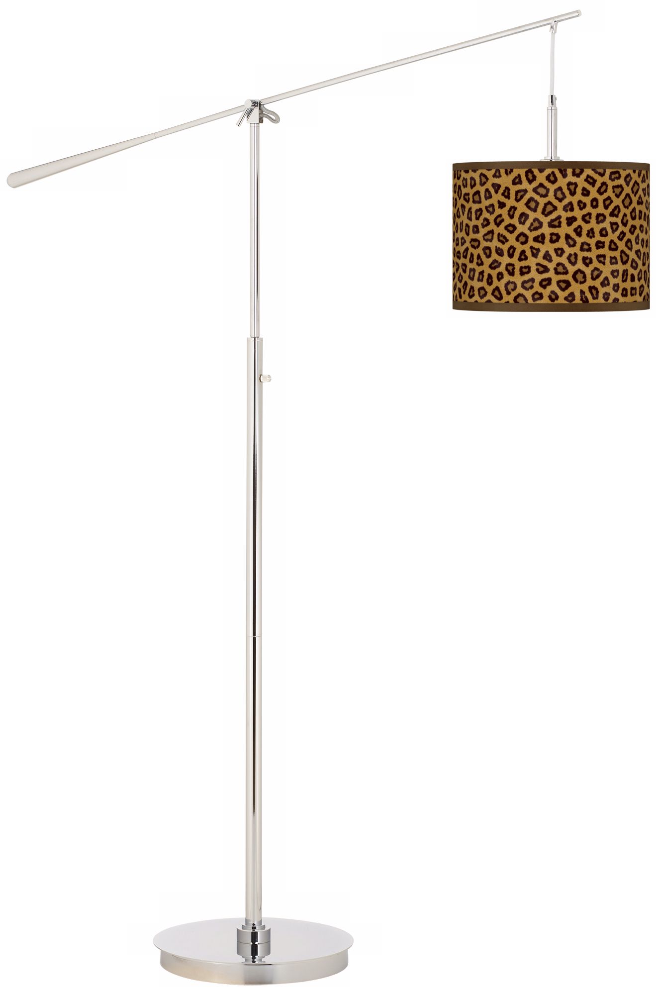 Safari Cheetah Giclee Boom Arm Floor Lamp