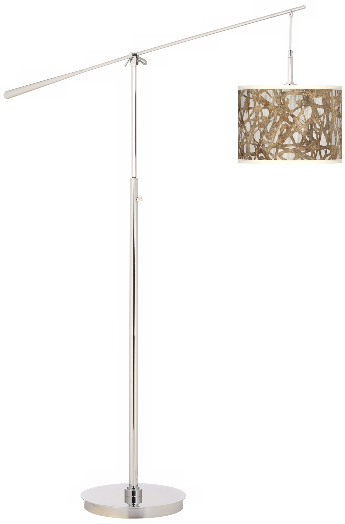 Organic Nest Giclee Boom Arm Floor Lamp