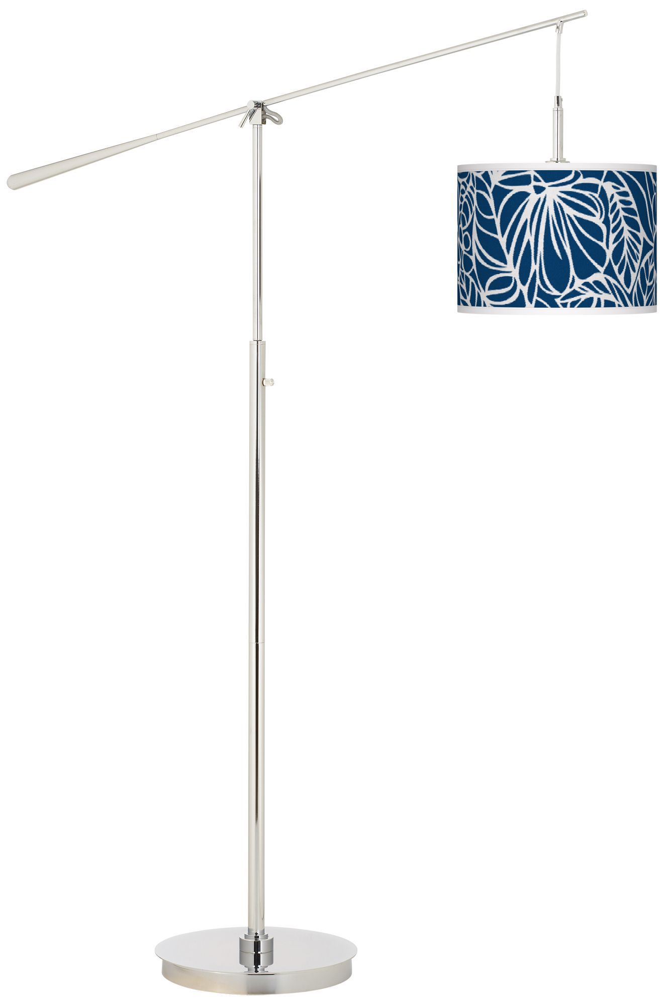 Jungle Rain Giclee Boom Arm Floor Lamp