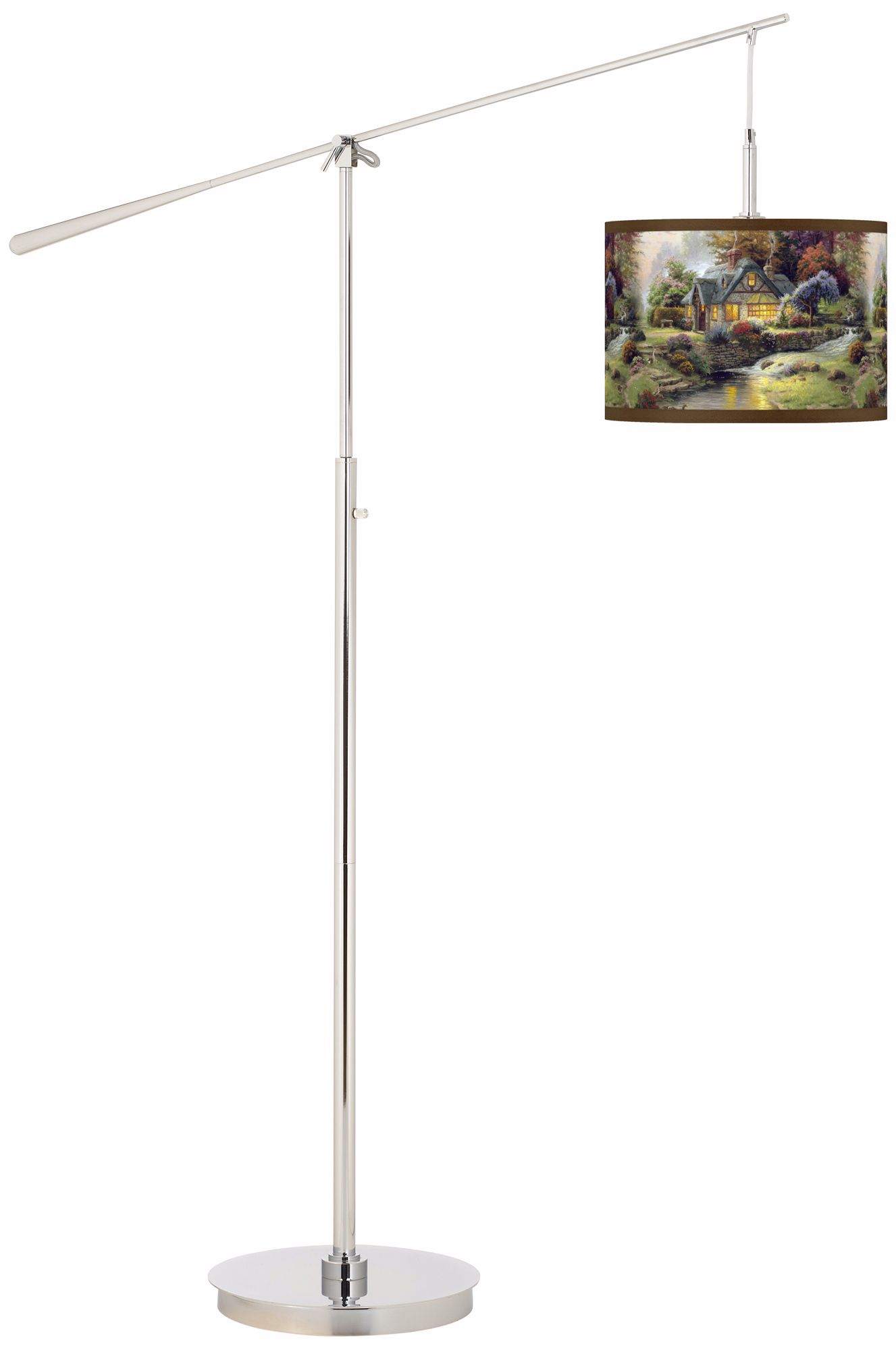 Thomas Kinkade Stillwater Cottage Boom Arm Floor Lamp