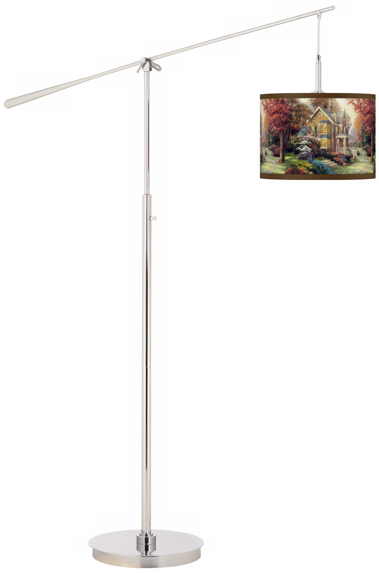 Thomas Kinkade Victorian Autumn Boom Arm Floor Lamp