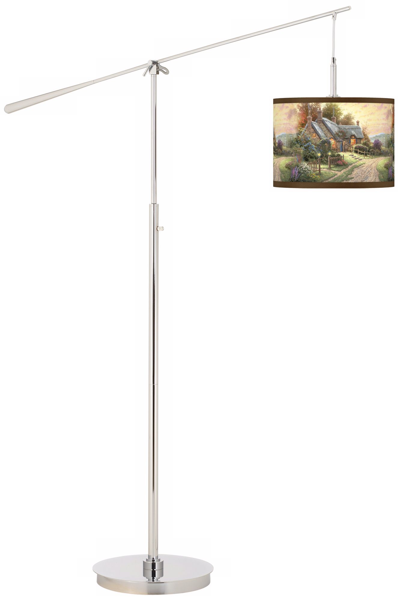 Thomas Kinkade A Peaceful Time Boom Arm Floor Lamp
