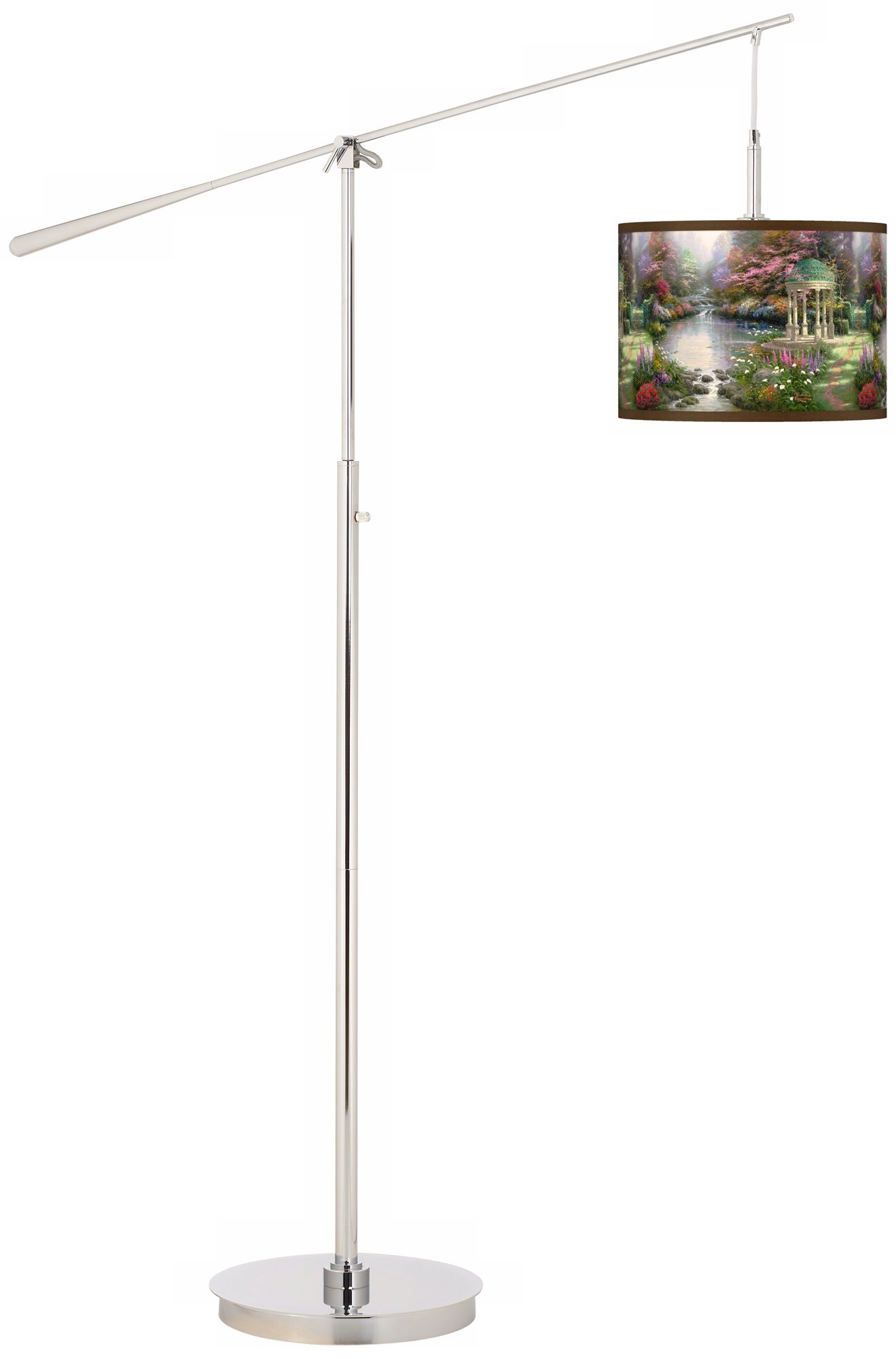 Thomas Kinkade The Garden of Prayer Boom Arm Floor Lamp