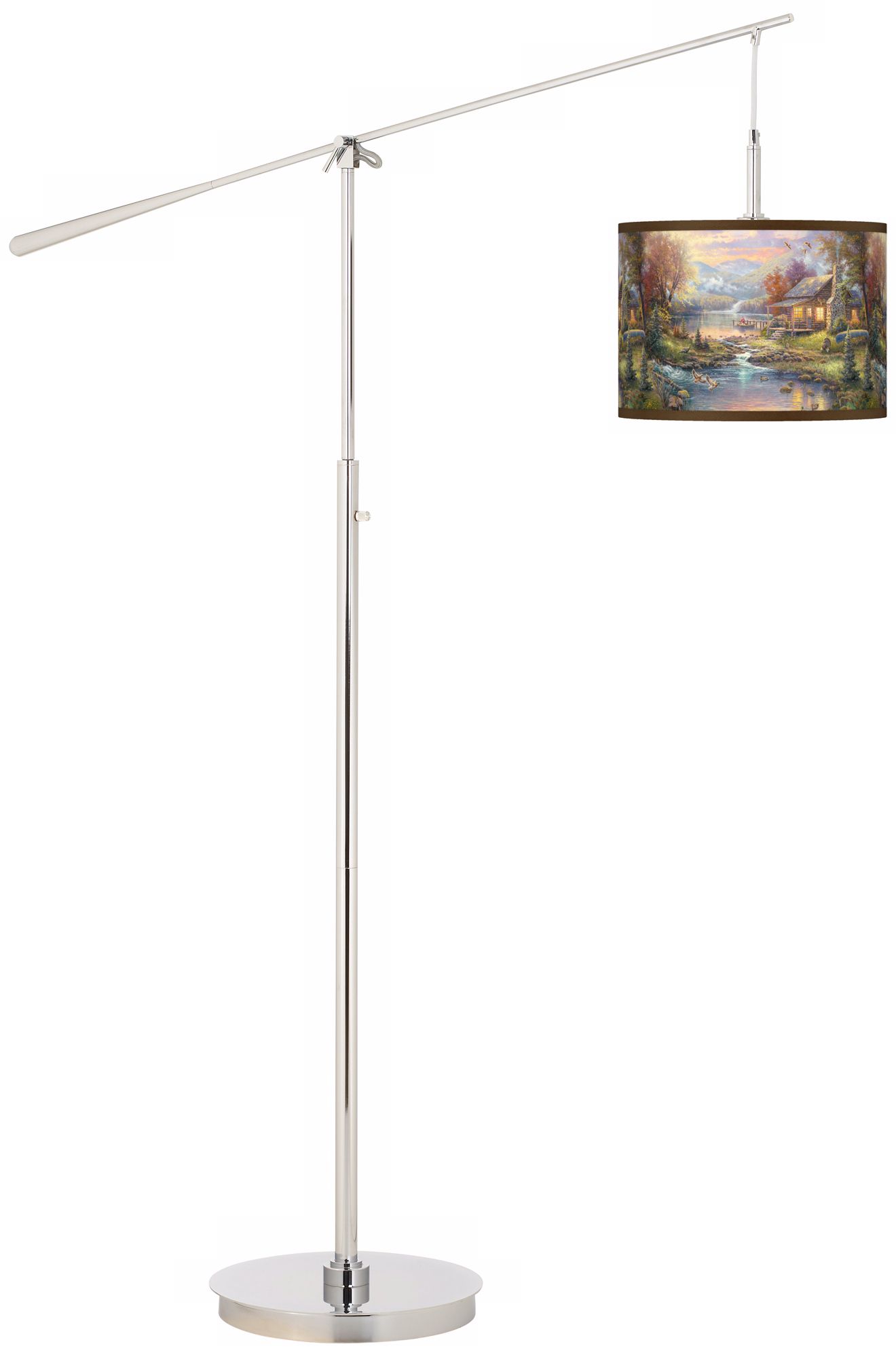 Thomas Kinkade Nature's Paradise Boom Arm Floor Lamp