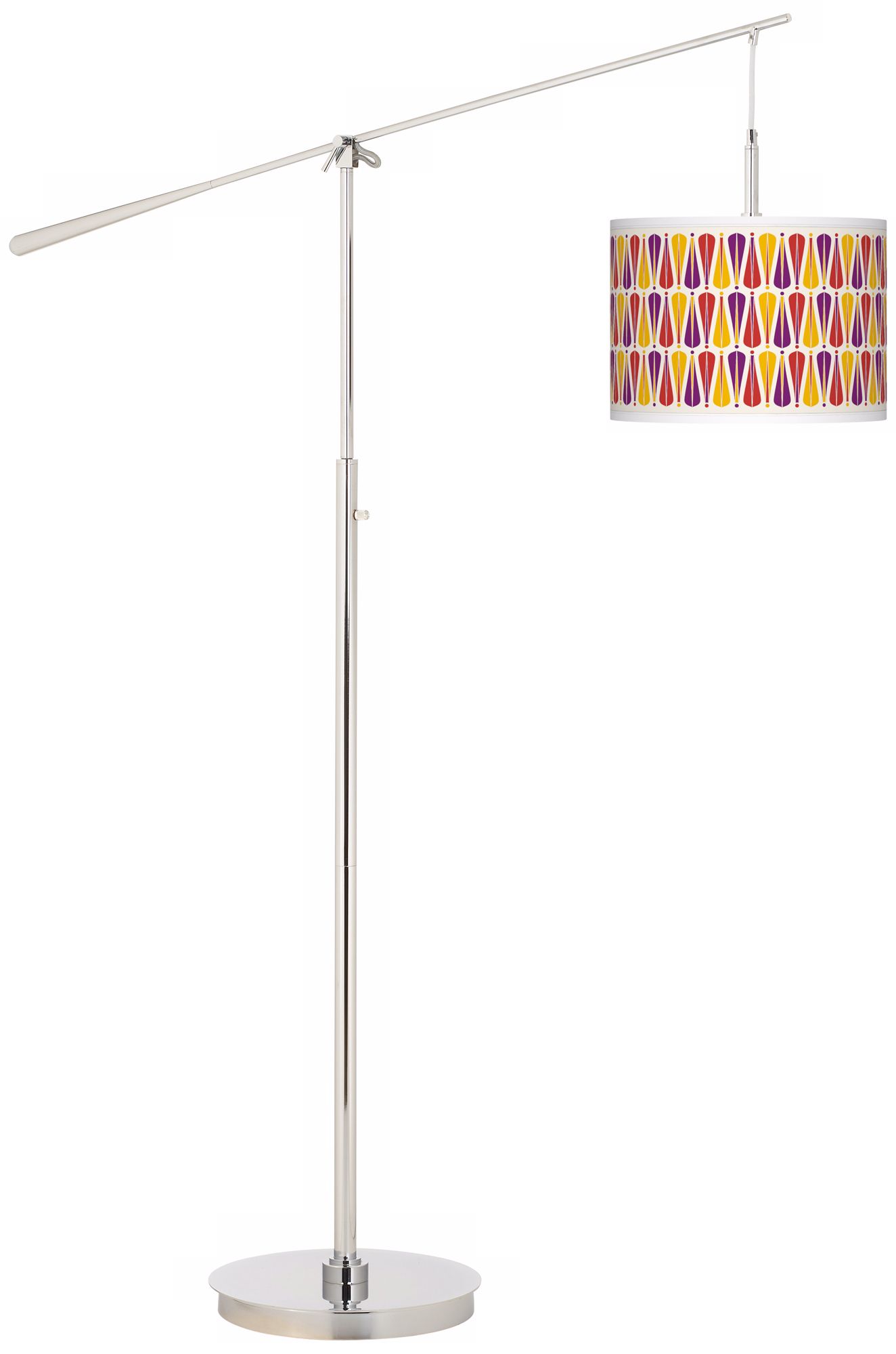 Hinder Giclee Boom Arm Floor Lamp