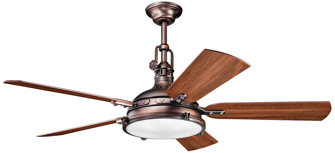 56" Kichler Hatteras Bay Oiled Burnished Bronze Ceiling Fan