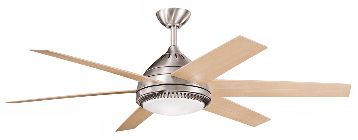 56" Kichler Ceres Burnished Stainless Steel Ceiling Fan