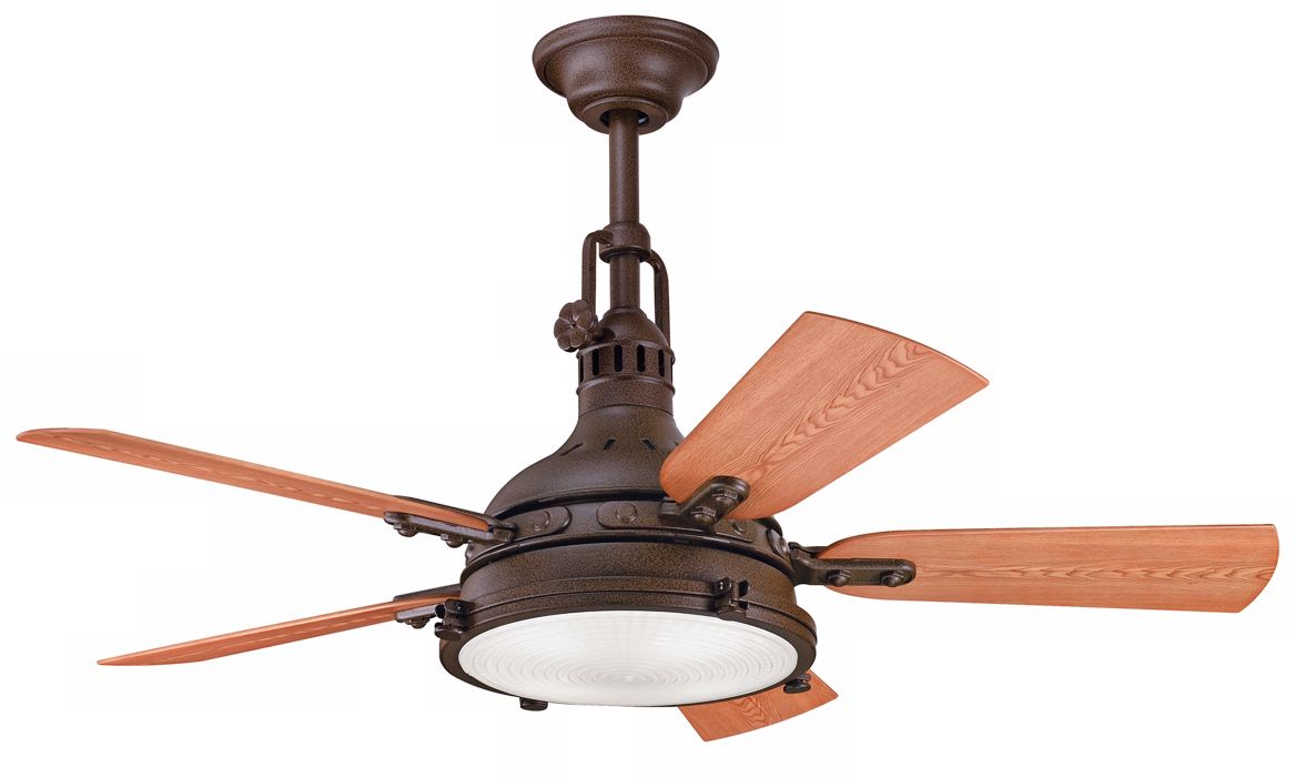 44" Kichler Hatteras Bay Tannery Bronze Finish Ceiling Fan